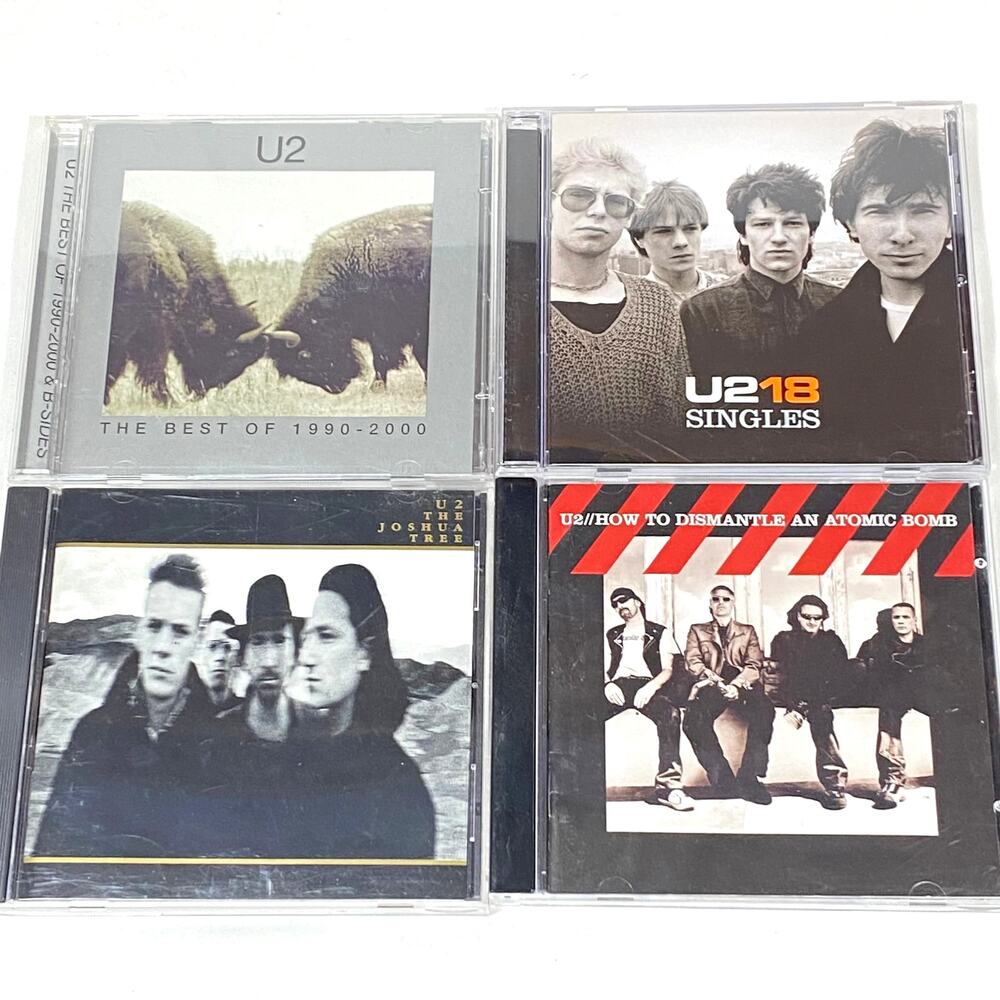 U2 CD Lot of 4 Rock Best of U218 Singles Dismantle Atomic Bomb The Joshua Tree